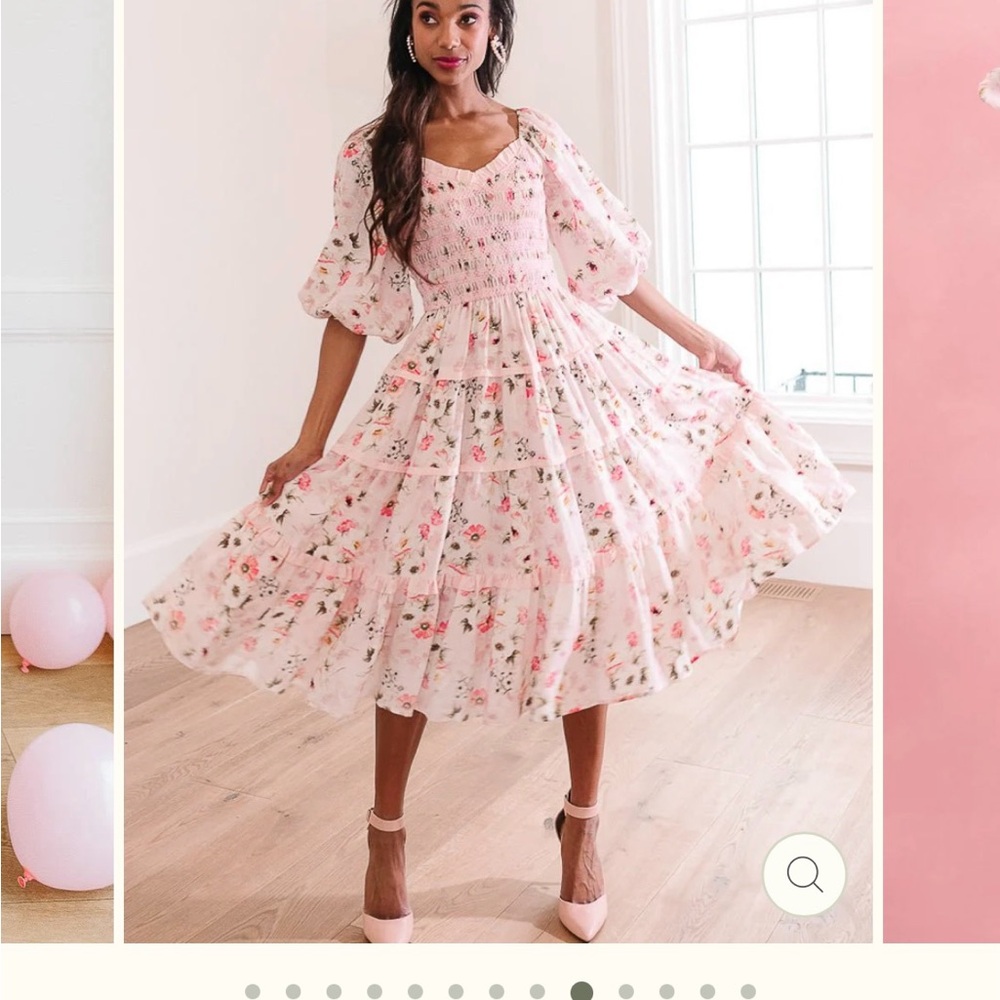 Ivy City Roslyn dress in pink XS